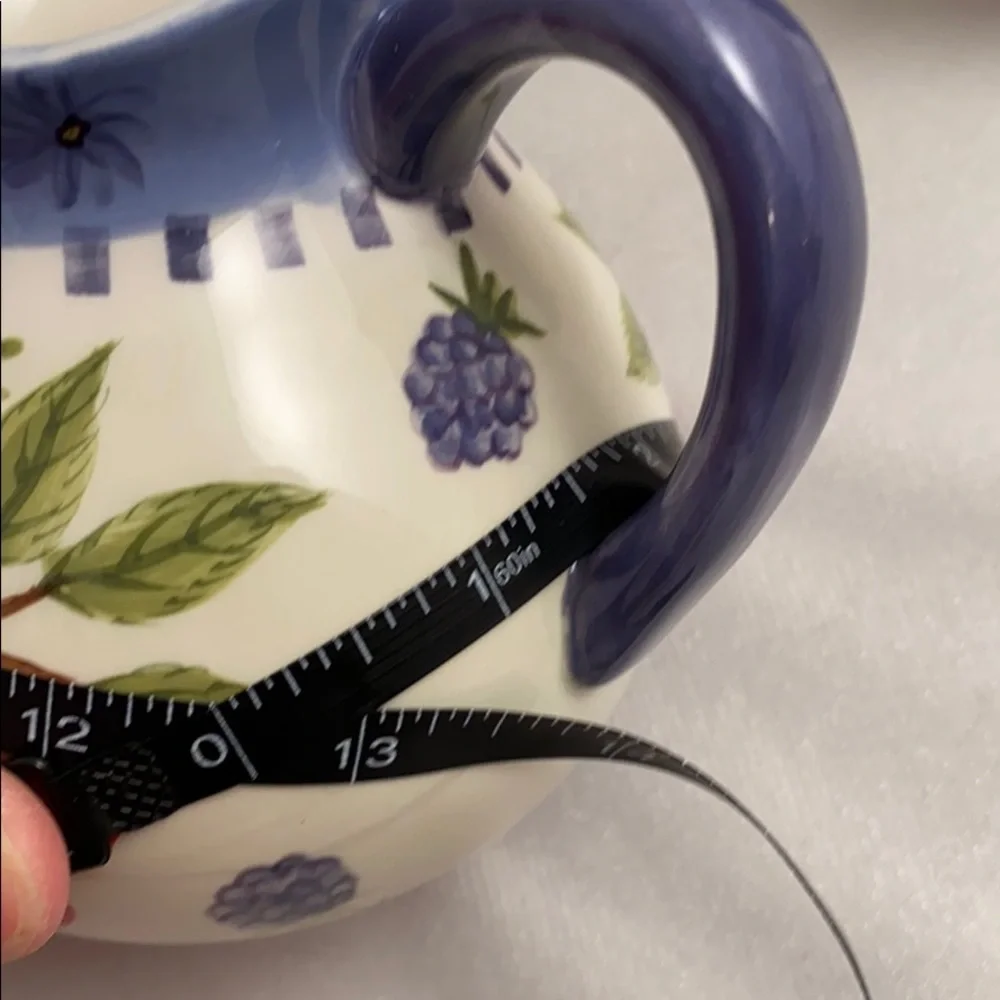 Zrike Fruit Medley ceramic sugar and creamer set